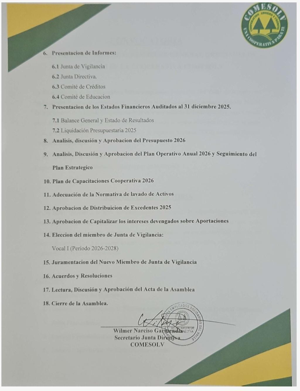 Convocatoria